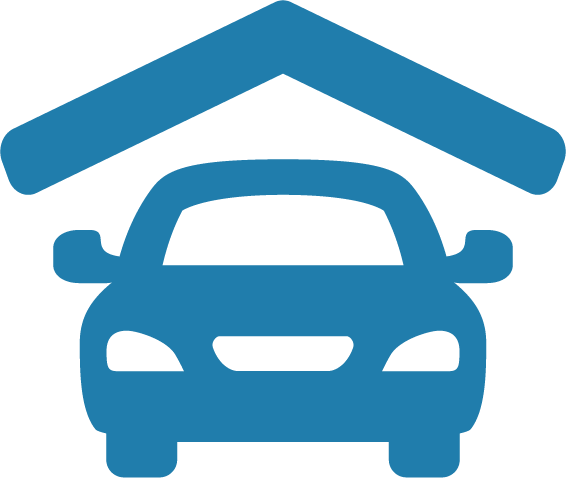car in garage icon