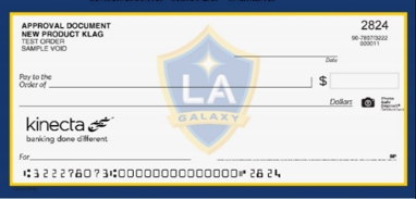 LA Galaxy personal check