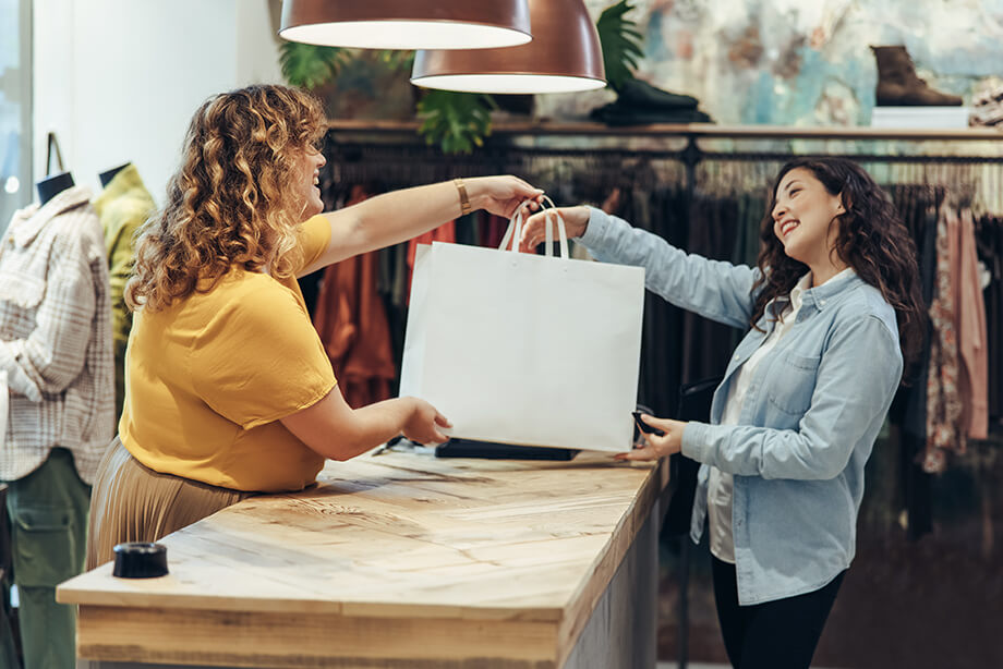 Woman shopping