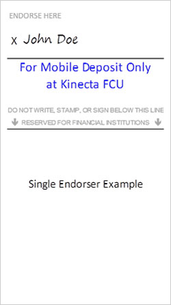 Check endorsement for mobile deposit Check endorsement for mobile deposit
