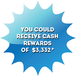 You could Receive Cash Reward of $3,332.