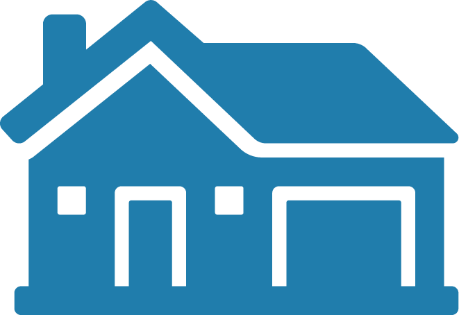 blue house icon