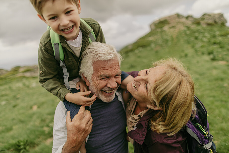 Grandparents with child
